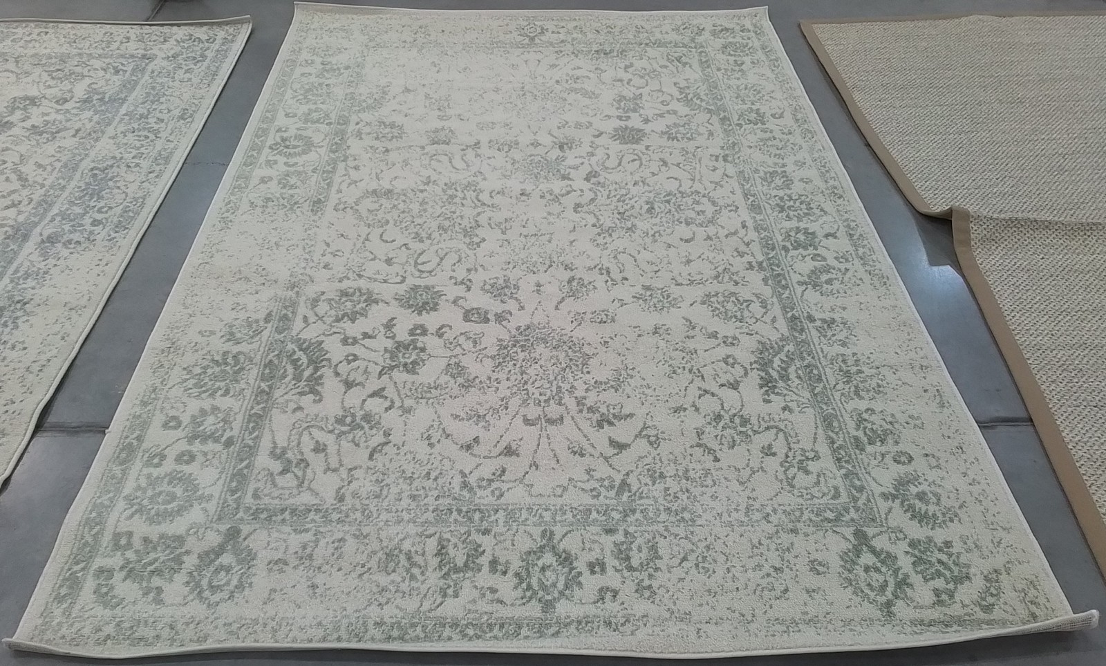 IVORY / SAGE 6′-0″ x 9′-0″ Back Stain Rug, Reduced Price 1172805420 ADR109V-6
