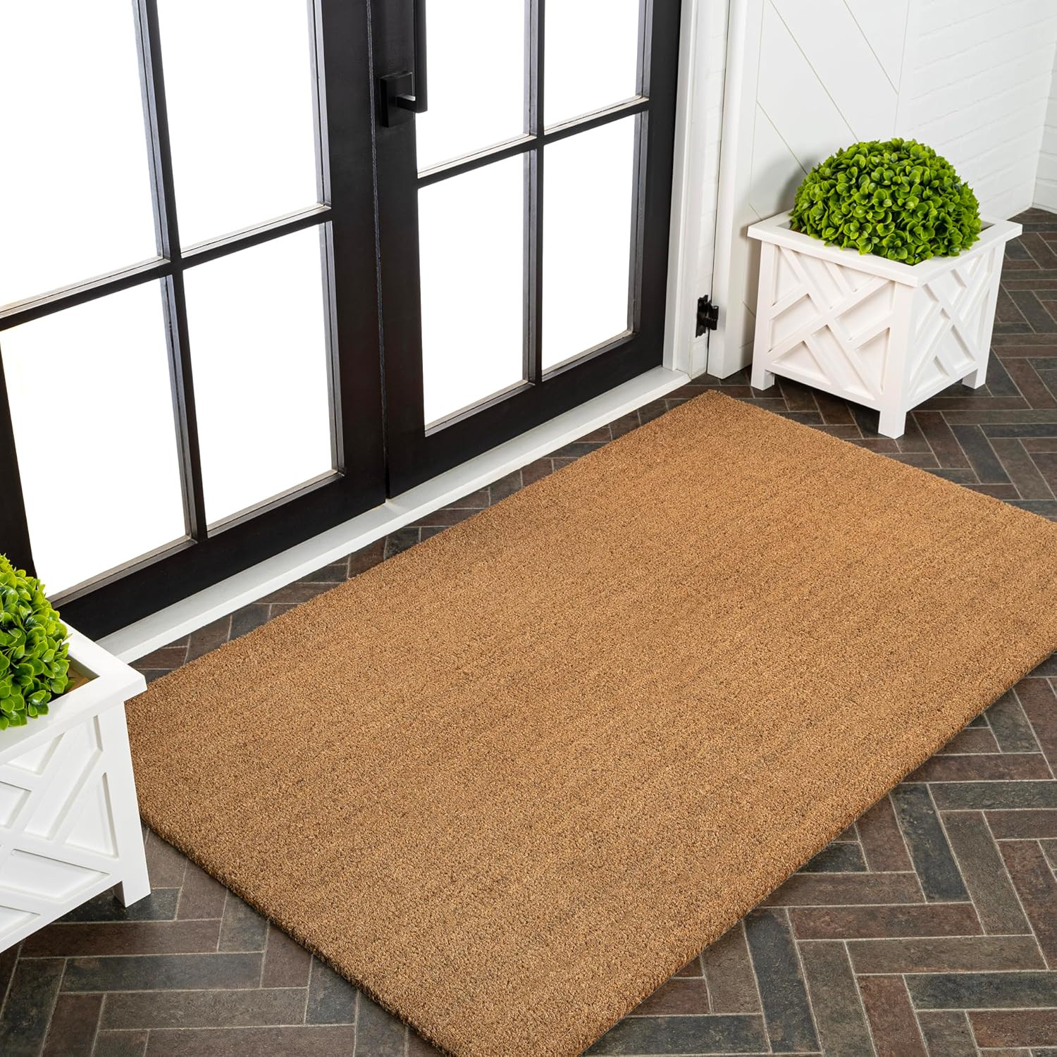 CHG100A-24 Peater Classic Casual Commerical Natural Coir Light Brown 2 Ft. X 4 F