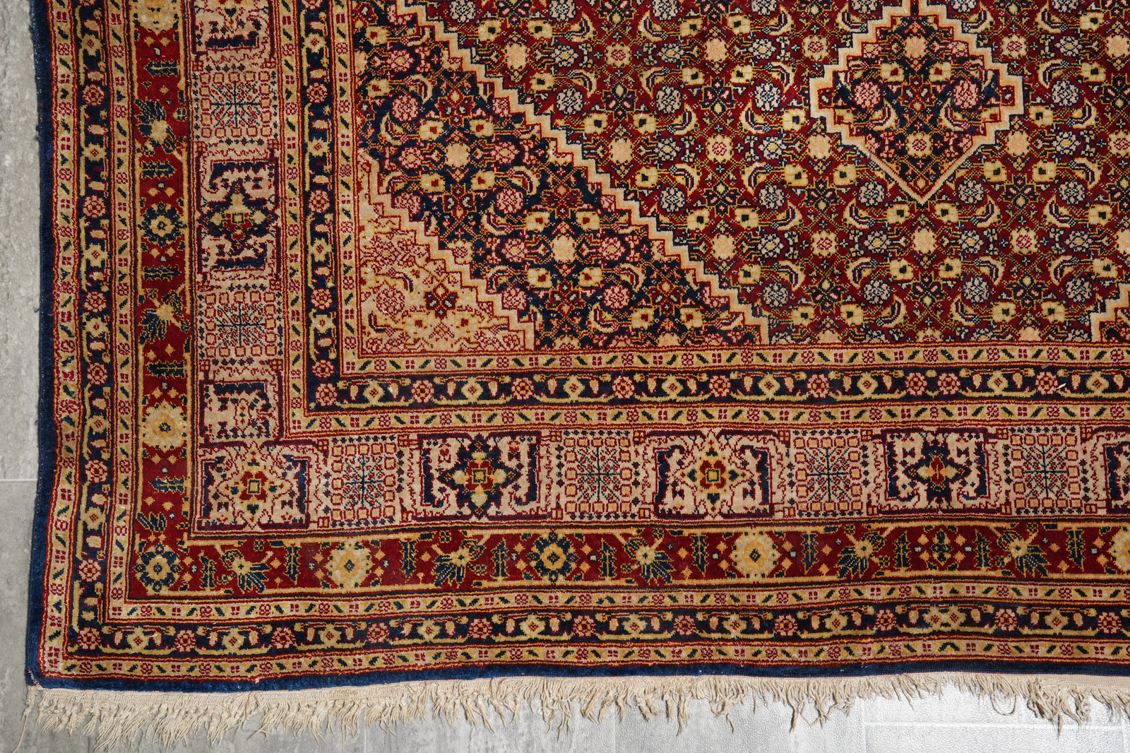 5 x 6 Wool and Silk Irran Perrsian Tabriiz Mahii Rug #F-3026