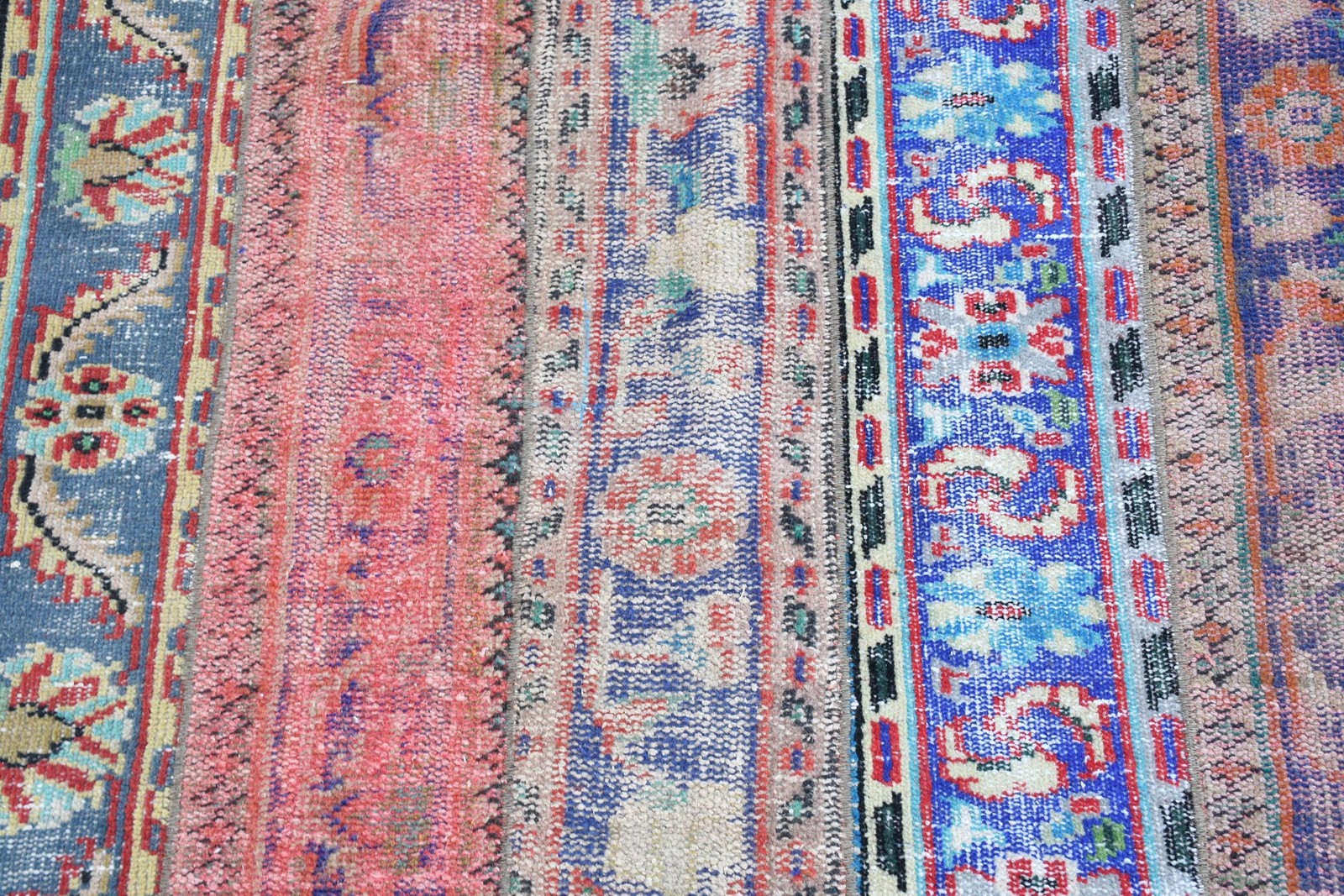 Turkish 5,2×5,2 ft Rug, Vintage Rug, Blue Moroccan Wool Rug