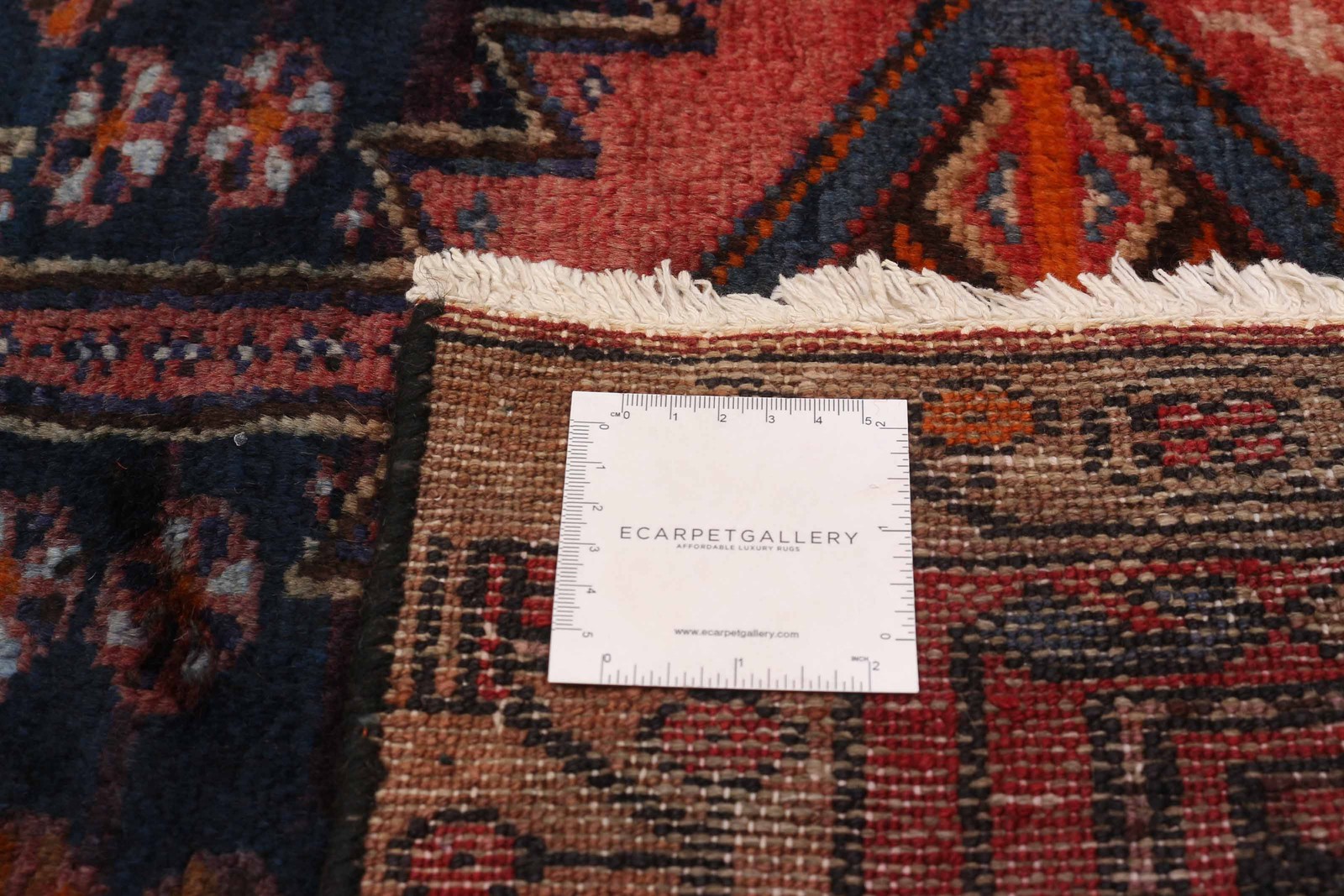 Vintage Hand-knotted Runner Rug 3’7″ x 9’8″ Traditional Oriental Wool Carpet