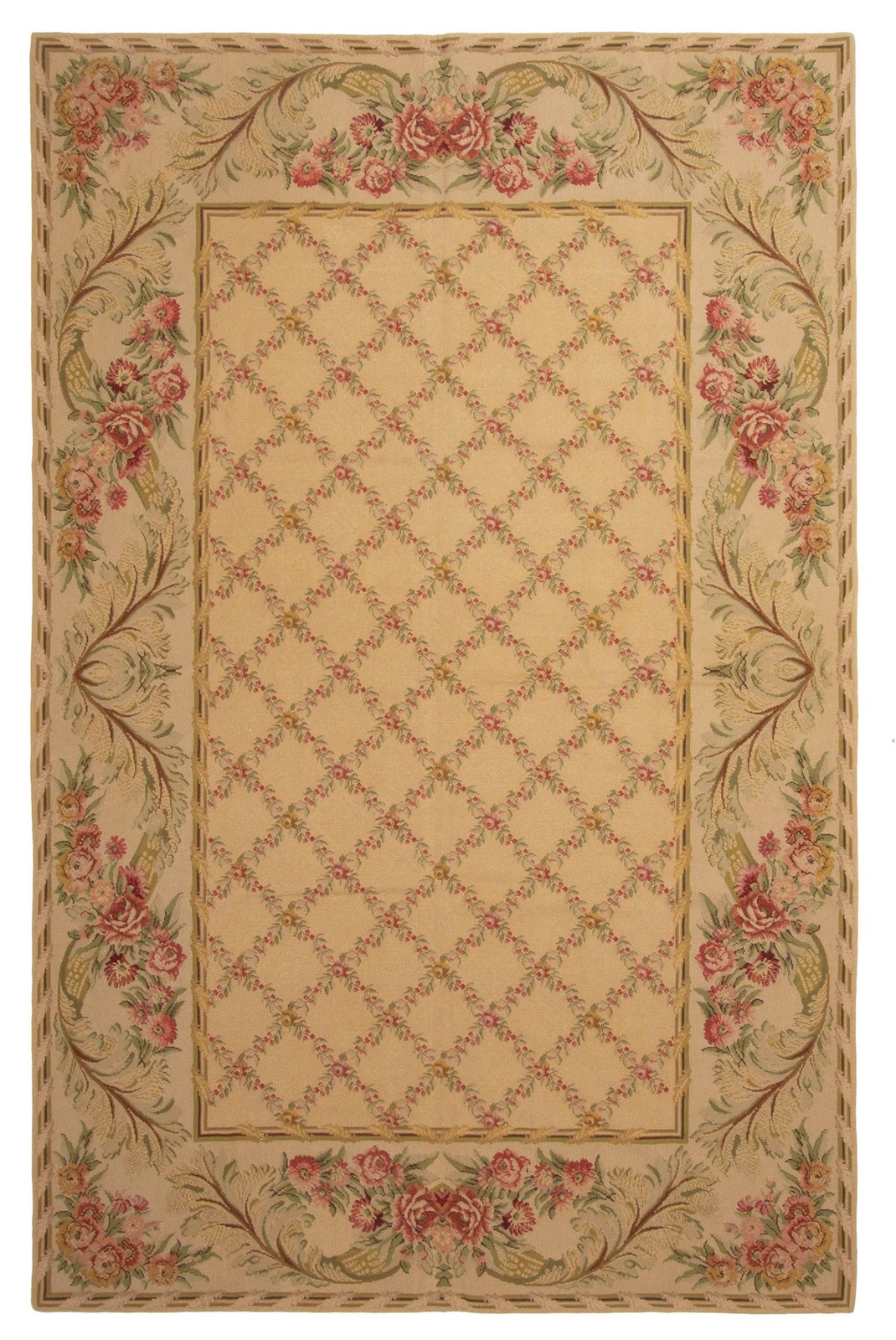 Vintage 5’10” x 8’10” Traditional Wool Hand Woven Oriental Area Rug
