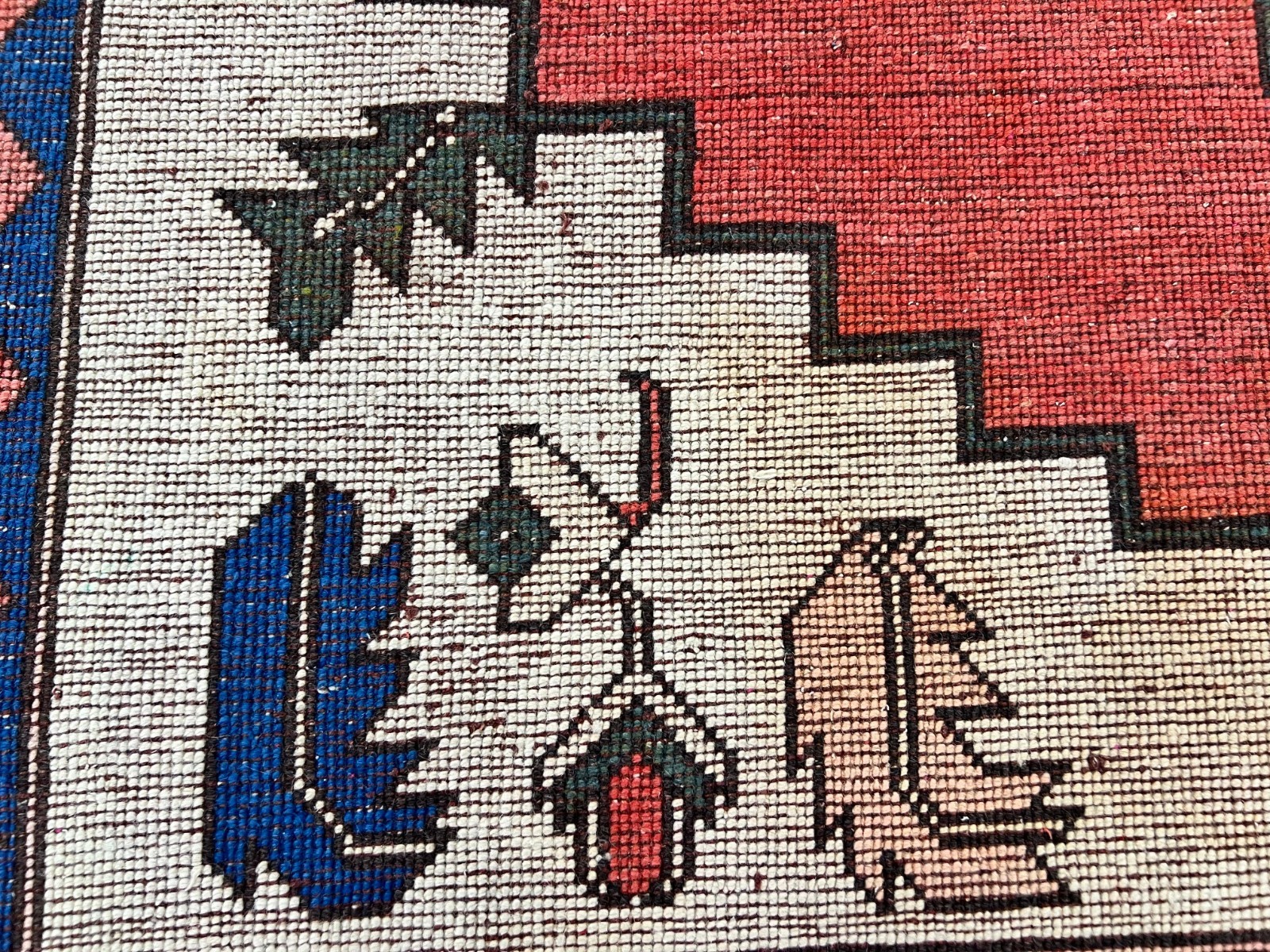 7.6×11 Ft Central Anatolian Konya Rug. Wool Carpet for Home & Office