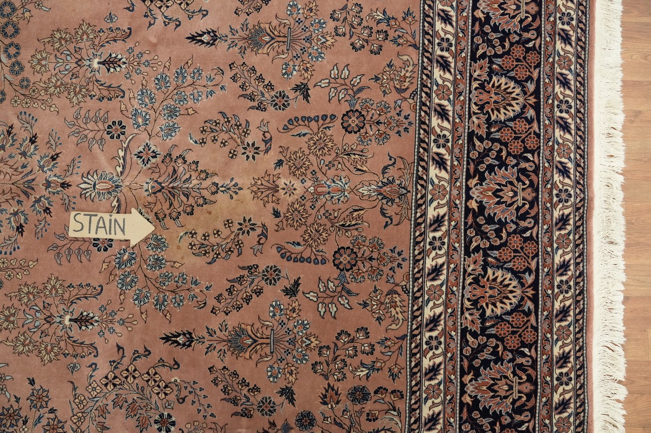 8×12 Traditional Hand-Knotted Wool Area Rug All-Over Tribal Oranges & Rust Tones