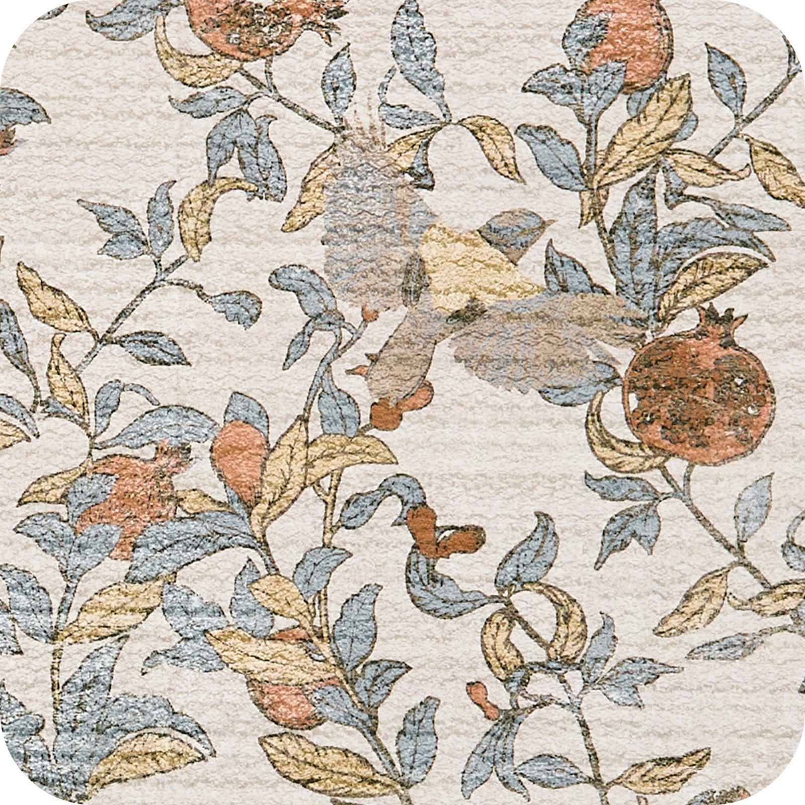 4×6 Vintage Floral Area Rug Washable Non-Slip Living Room Bedroom Dark Red