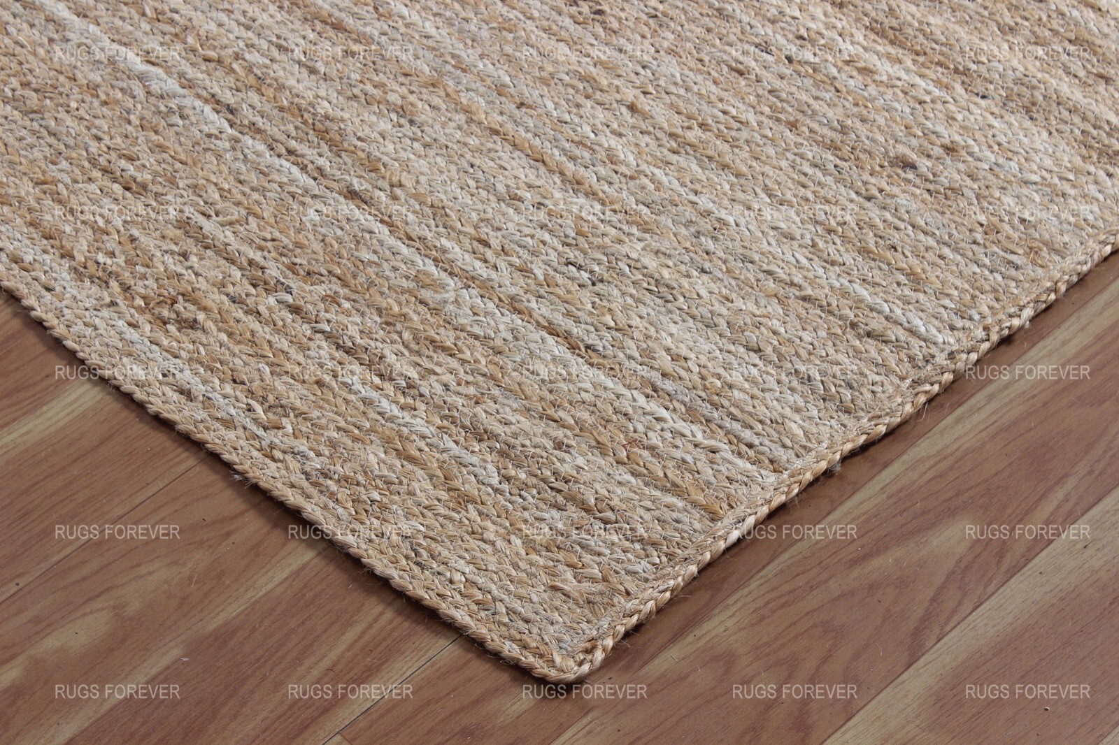 Rectangle Jute Runner Area Rug Hand Braided Bohemian Dhurries Kilim Mat 4x10ft