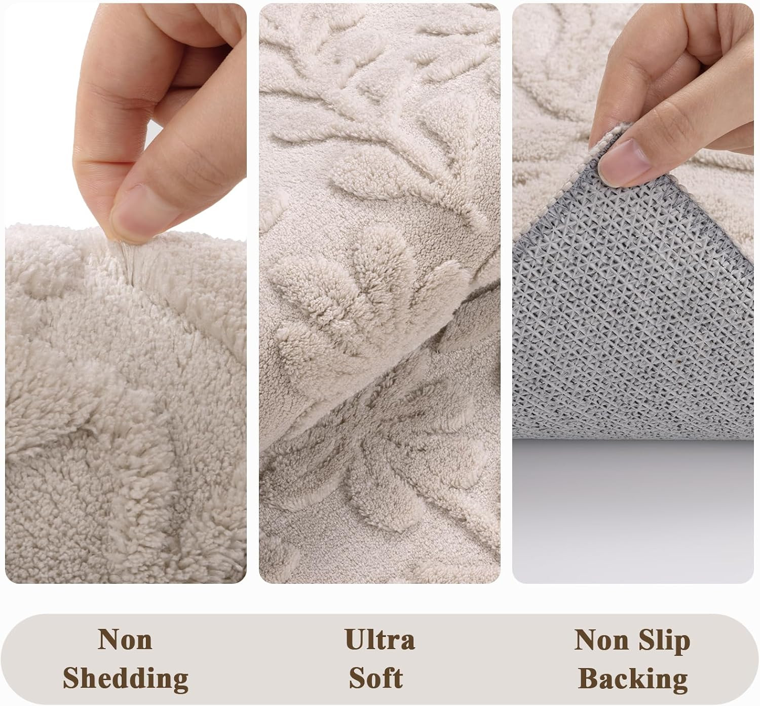 8X10 Area Rug for Living Room, Soft Fluffy Washable Modern Floral Indoor Floor M