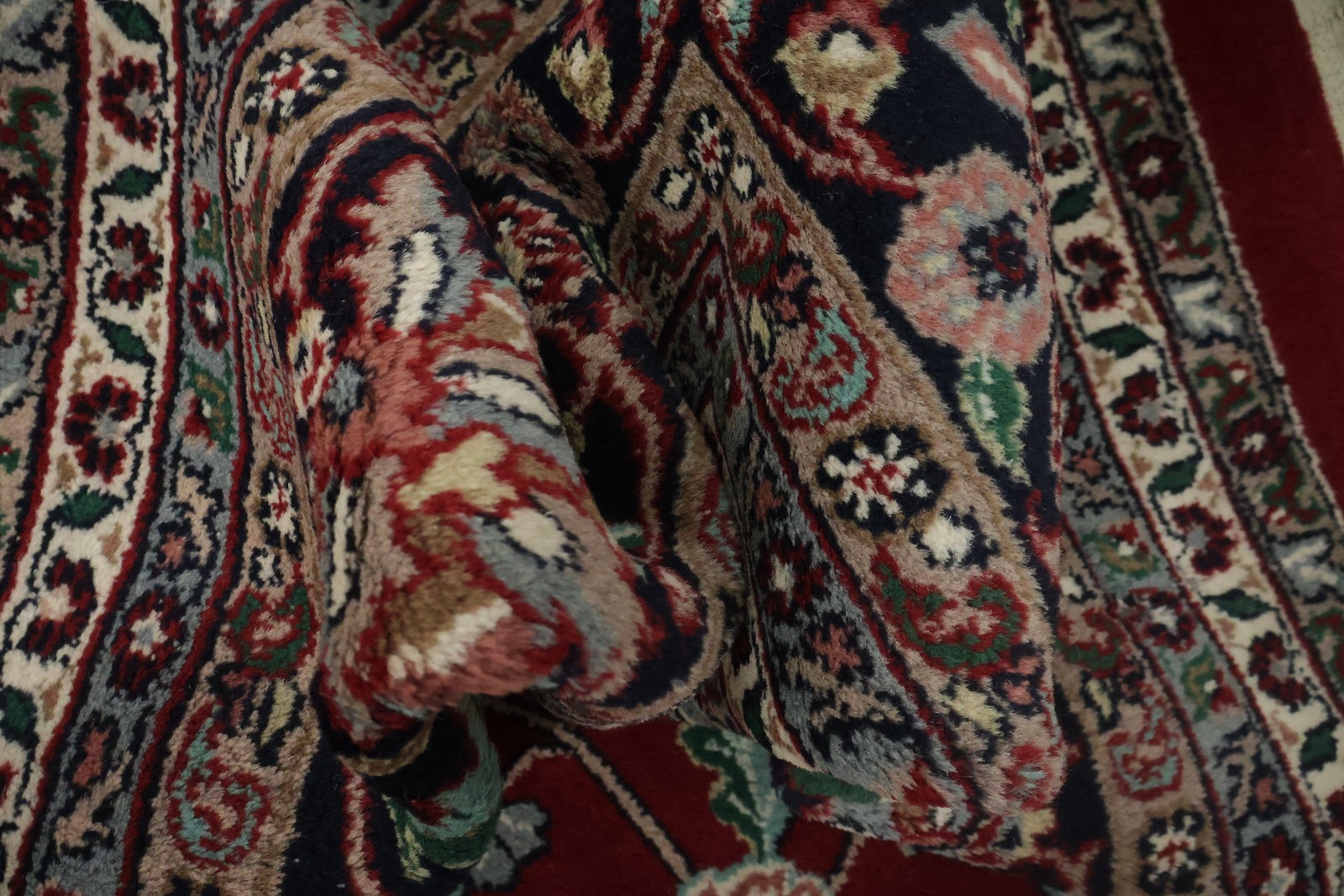 Classic Red Palace Size Rug 12×18 Wool Hand-knotted Floral Traditional Carpet