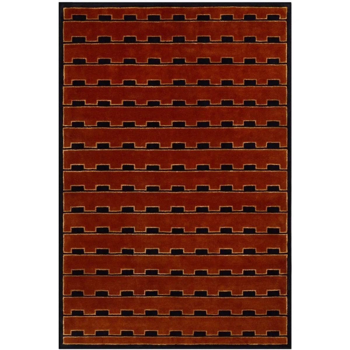Hand Knotted Wool Rug 9×12 ft – Nordic Knots Design, Handmade Area Rug