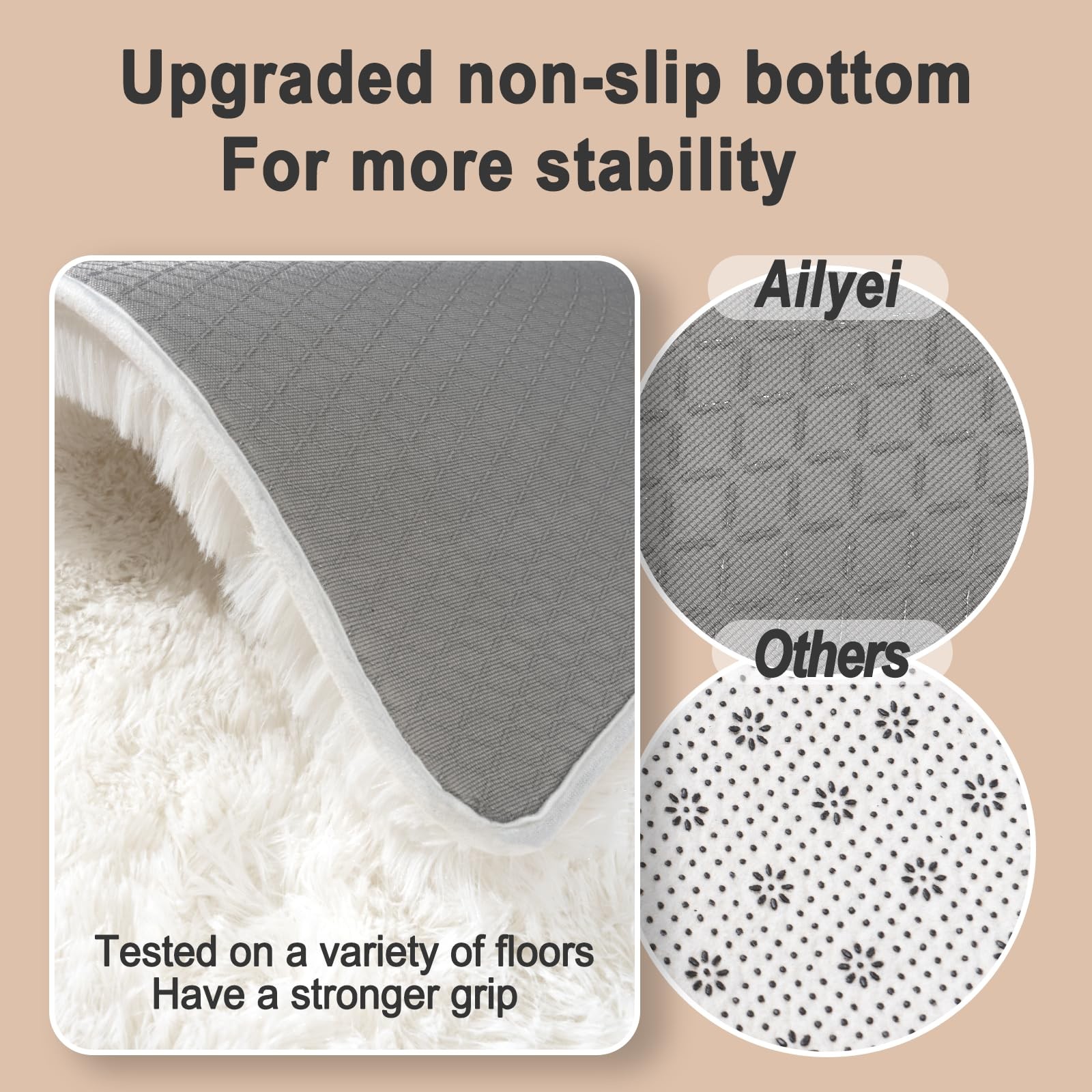 Ailyei Ultra Soft Runner Rugs for Bedroom Hallways with Upgraded NonSlip Rubb…
