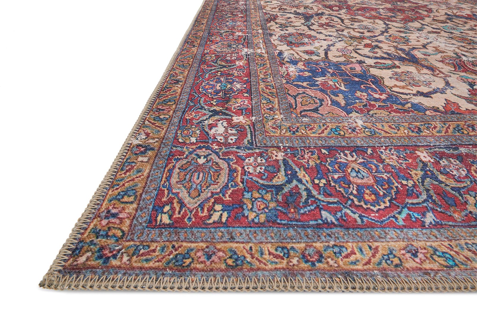 Loloi II Loren Sand/Multi 2′-3″ x 3′-9″ Accent Rug Sand / Multi 2′-3″ x 3′-9″