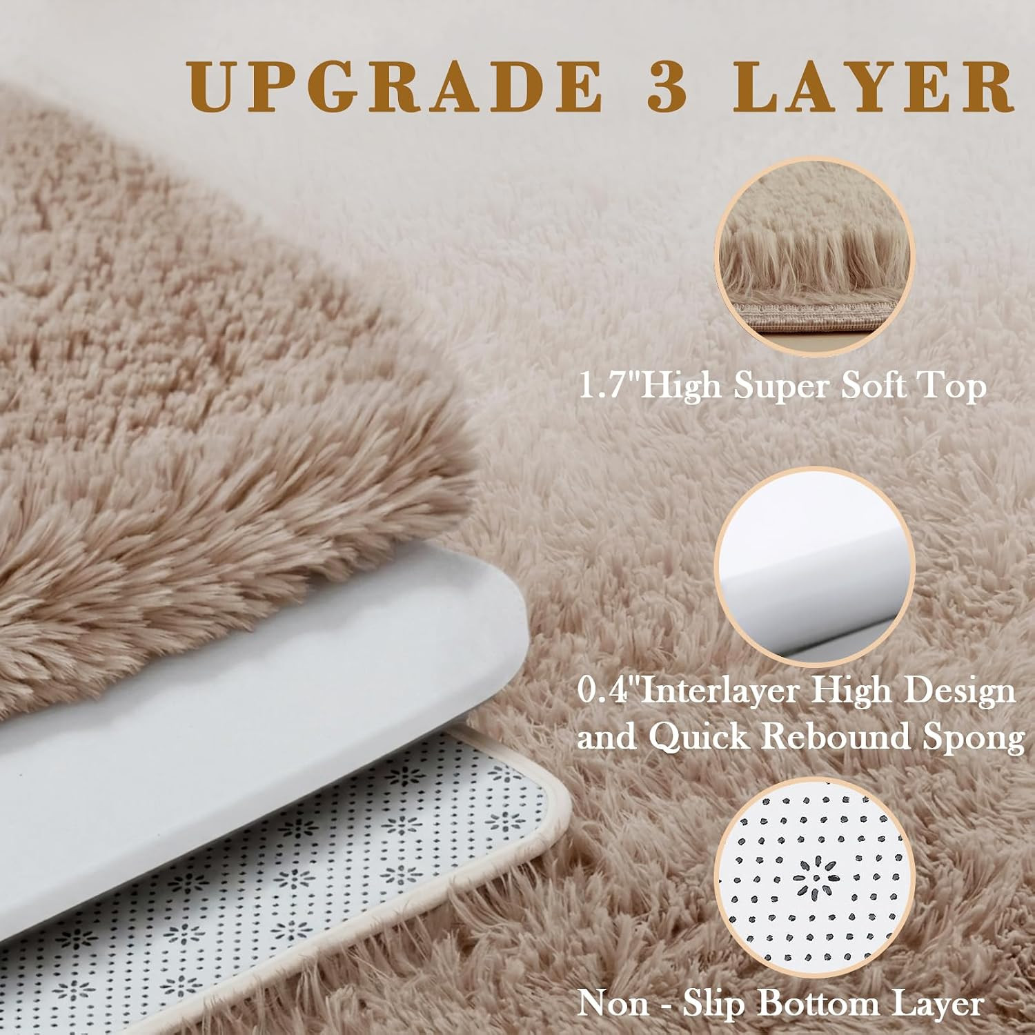 8X10 Area Rugs for Living Room Bedroom, Large Area Rug Shaggy Carpet Soft Plush