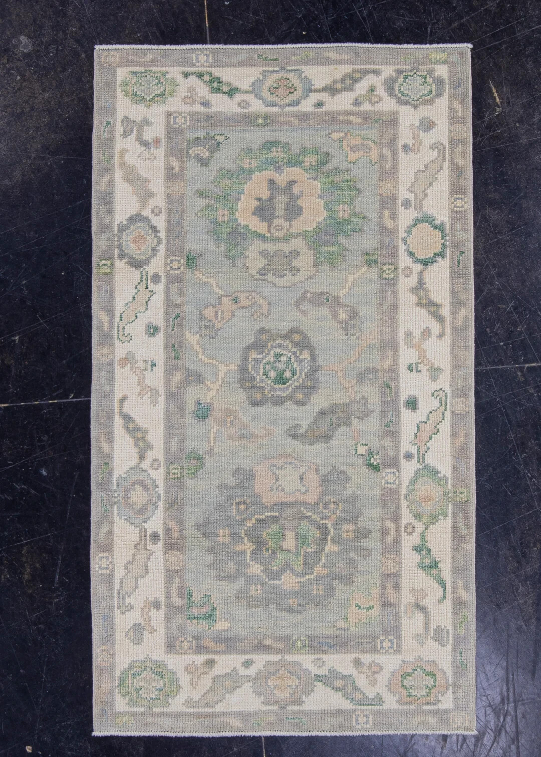 Turkish Oushak Rug Oriental Handmade Rug 2’8″ x 4’10” #16639