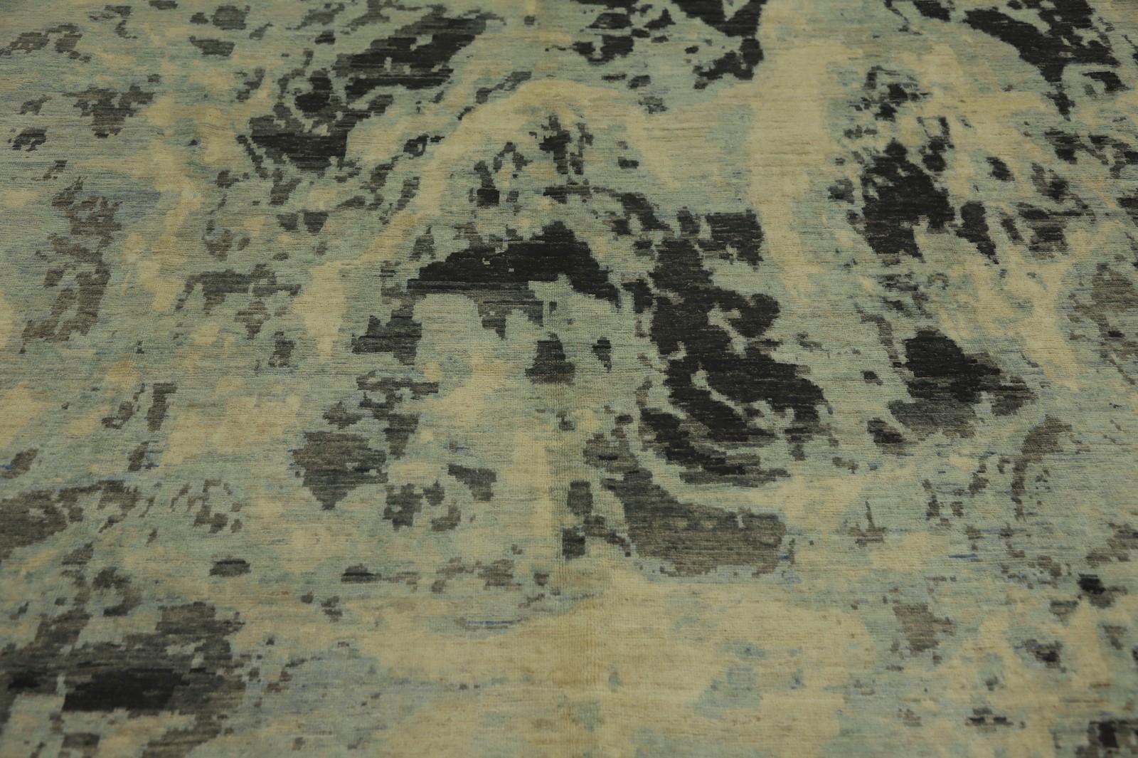 Contemporary Vegetable Dye Abstract Living Room Area Rug Handmade Carpet 8×9