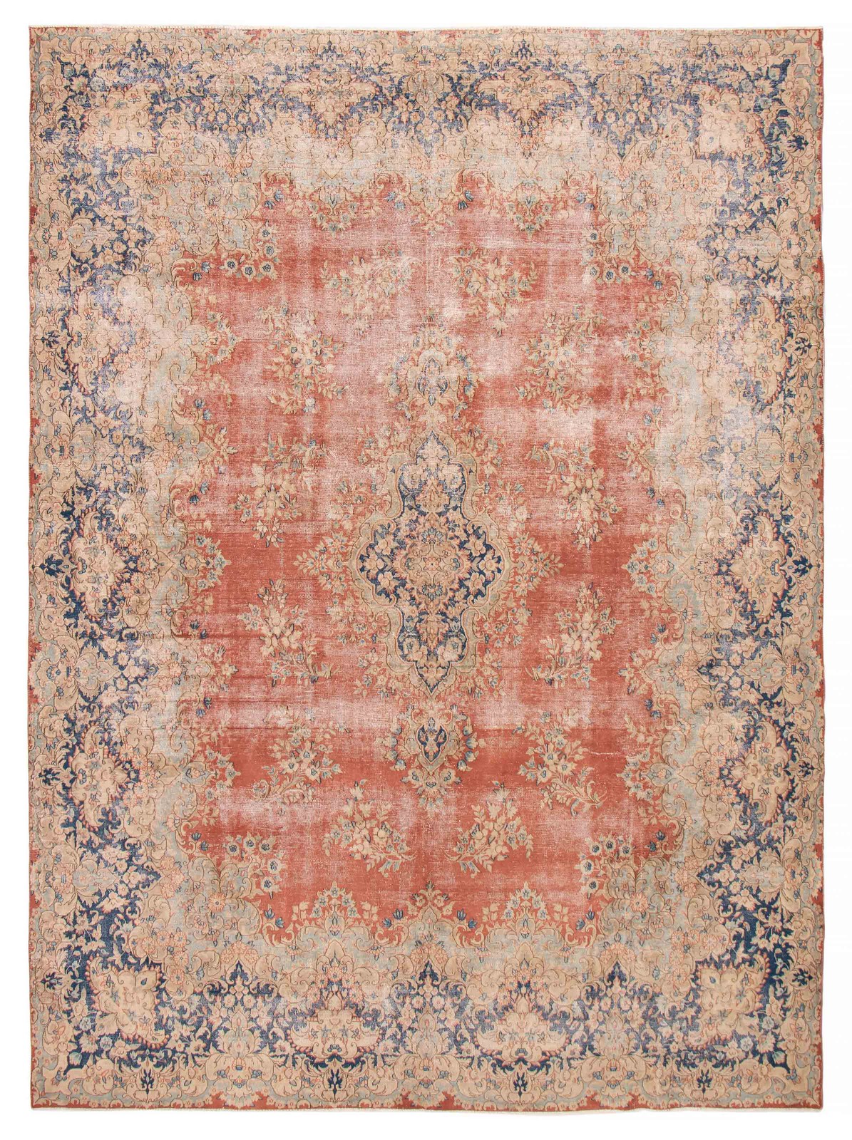Traditional Vintage Hand-Knotted Area Rug 9’10” x 13’4″ Oriental Wool Carpet