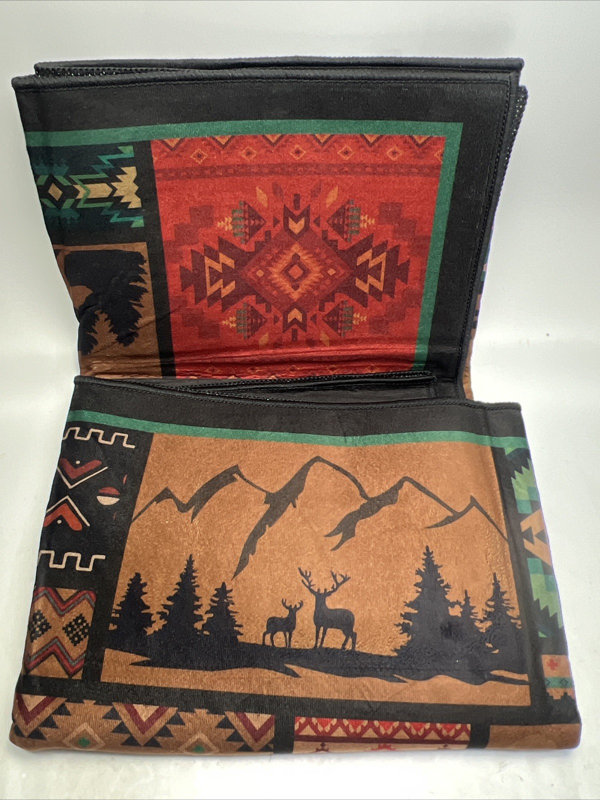 Rustic Wildlife Area Rug 3’ x 5’ Washable Cabin Decor for Cabins, Home & Office
