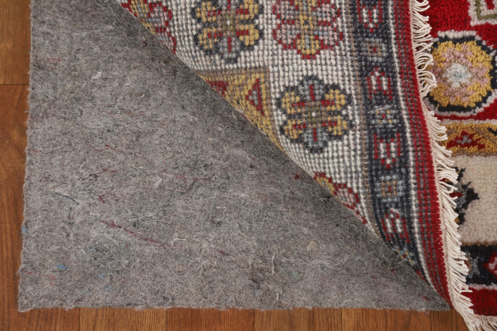 Geometric South-west Design Deep Red 4×6 ft. Kazak Indian Rug Thick Plush Rug