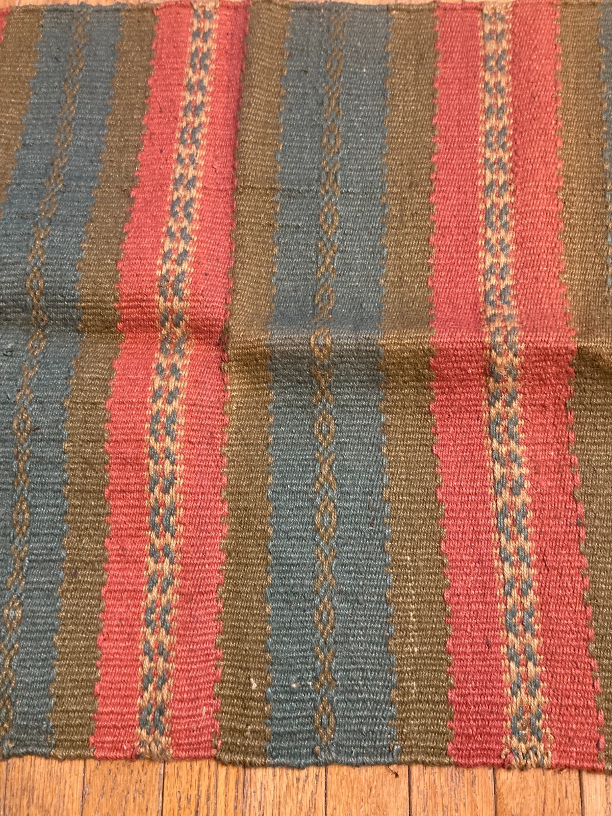Vintage 100% Jute –38″ x 24″ Handwoven Reversible Rug Boho Farm – Made in India