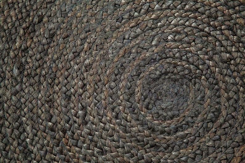 Rug Jute Natural Floors Handmade Natural Round Feet Area Carpet Reversible Rug