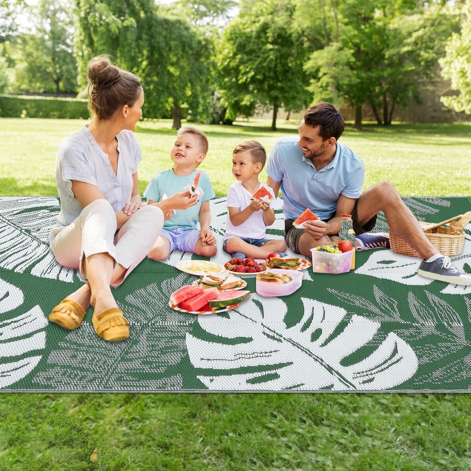 Outdoor Rug 8×10 9×12 9×18 Plastic Straw Rug Patio Rug RV Camping Mat Waterproof