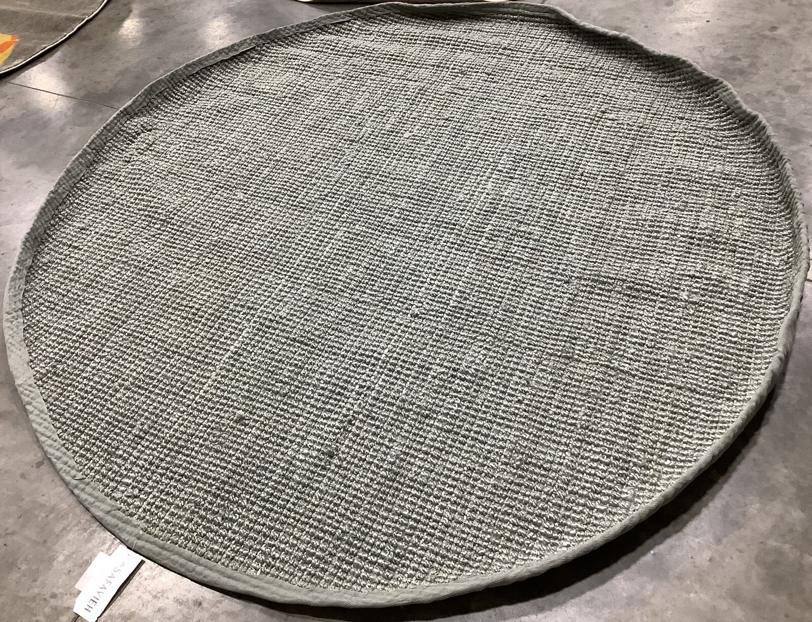 GREEN / GREY 7′-0″ x 7′-0″ Flaw in Rug, Reduced Price 1172679144 NF730B-7R