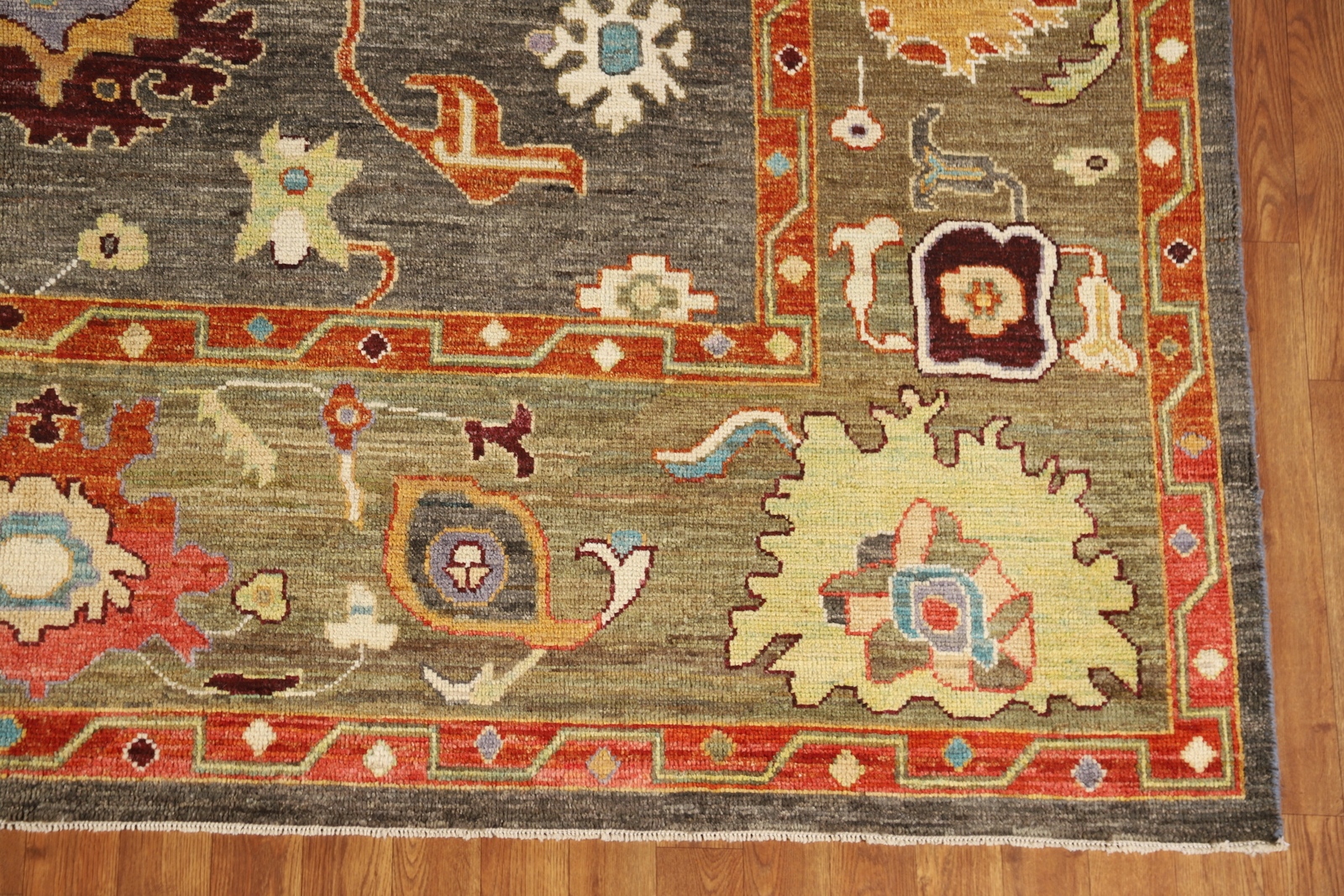 Vegetable Dye Handmade Oushak Turkish Living Room Area Rug Wool Carpet 8×10 ft