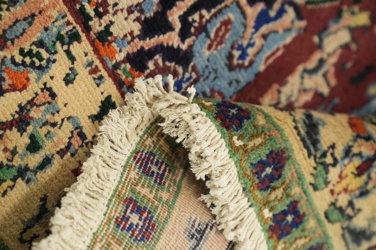 Traditional Artistry Modern Design 4×7 Hand-Knotted Wool Medallion Area Rug