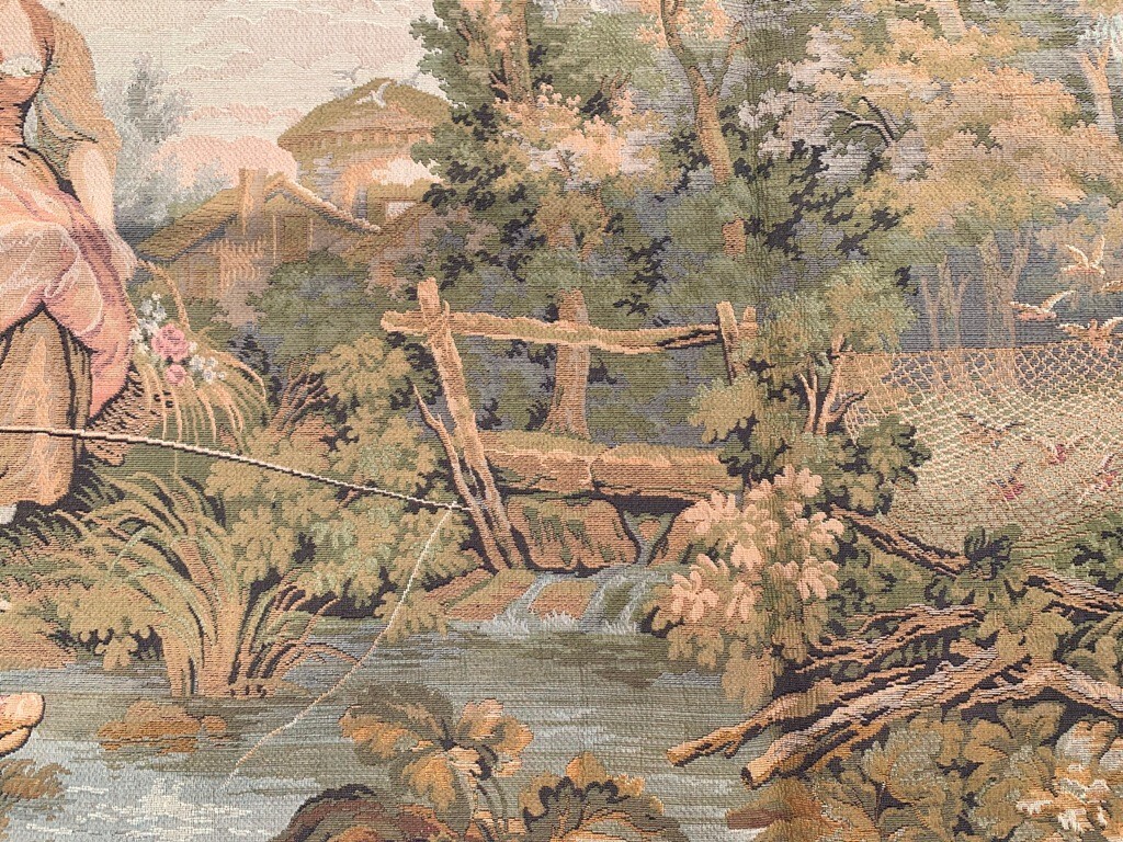 Vintage Tapestry, Pictorial French Wall Hanging Tapestry Wall Décor 3x6ft
