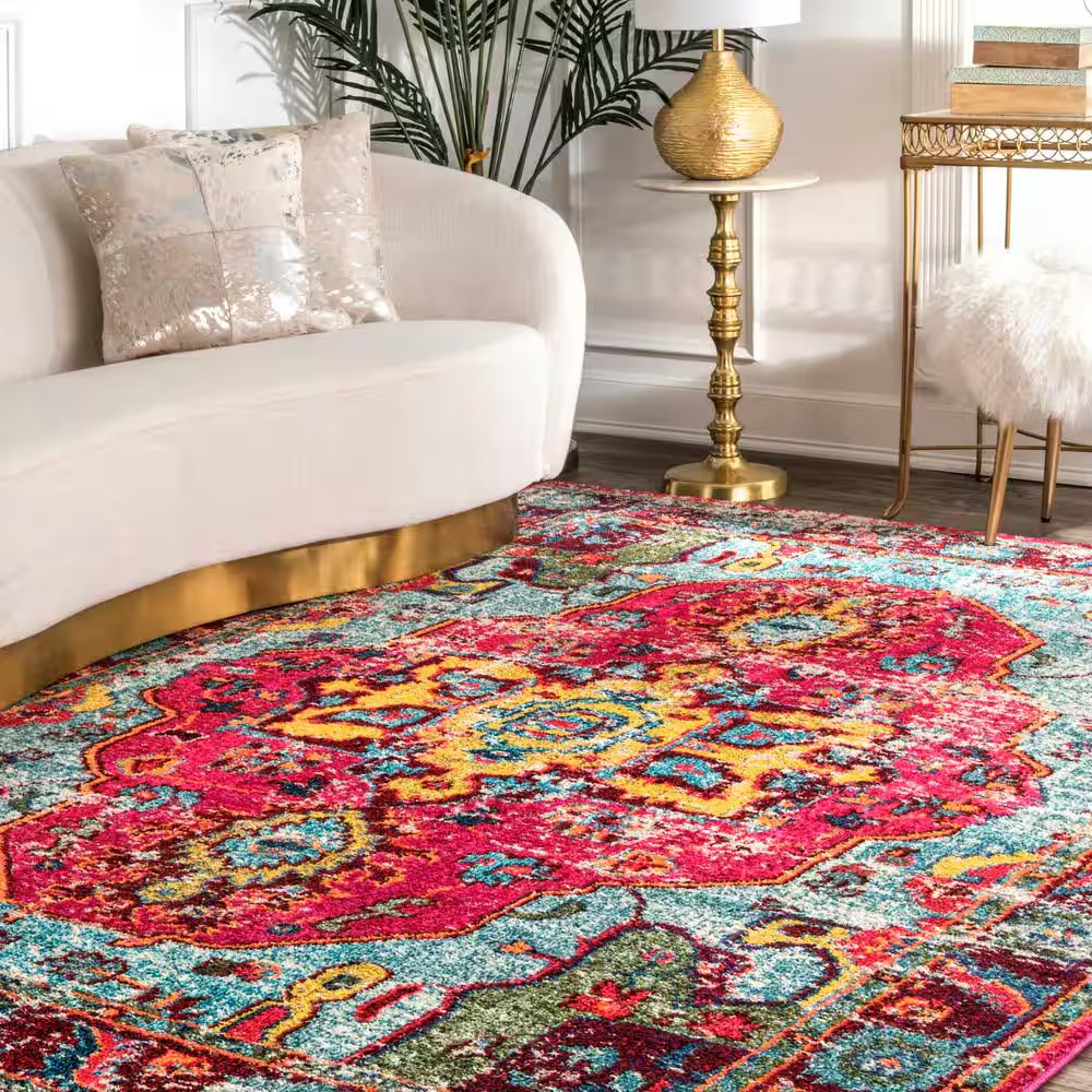 Corbett Vintage Boho Multi Doormat 2 Ft. X 3 Ft. Area Rug