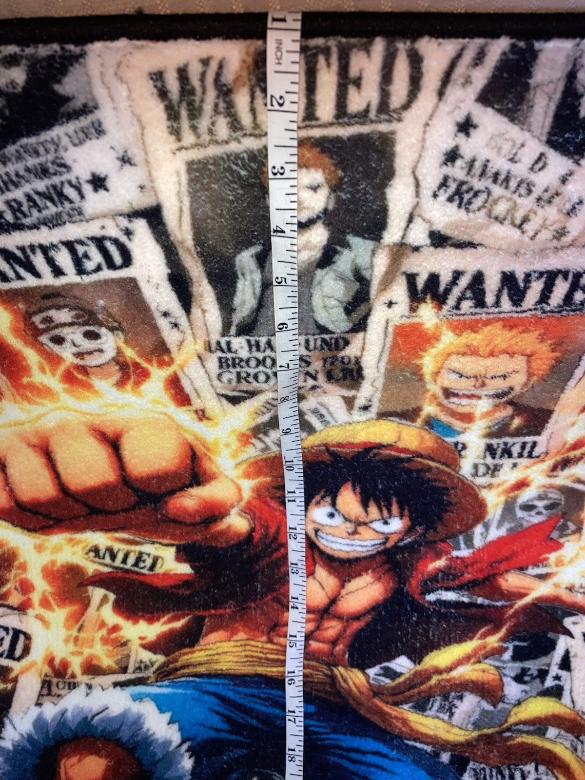 Monkey D Luffy One Piece Wanted Rug 22” Wide By 32” Long Soft/New