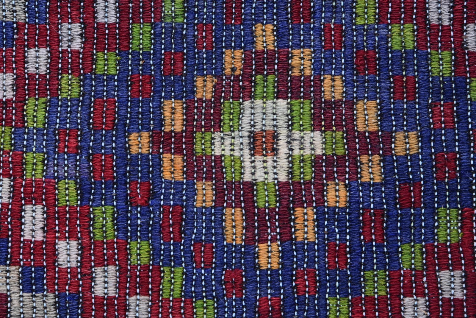 6,4×9,7 ft Vintage Rug, Turkish Large Rug, Red Ikat Wool Rug