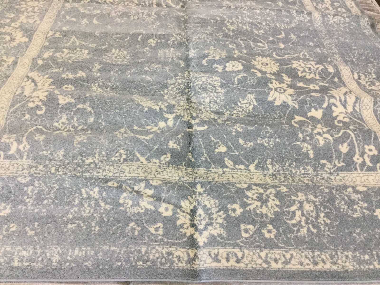 SLATE / IVORY 10′ X 14′ Stained Rug, Reduced Price 1172660444 ADR109T-10