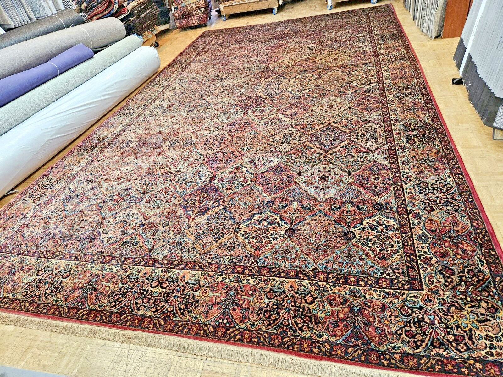 12×20 GENUINE ANTIQUE KARASTAN RUG MULTICOLOR PANEL KIRMAN 717 100% WOOL RUG VGC