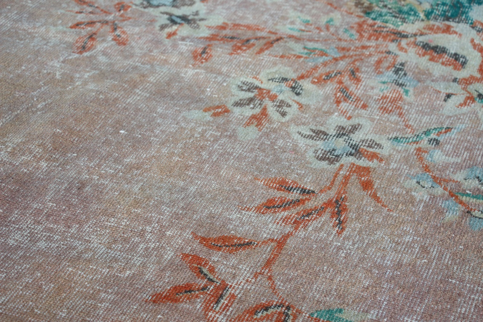 Turkish Oversize Rug 7×10,1 ft (213×308 cm), Vintage Brown Oriental Rug