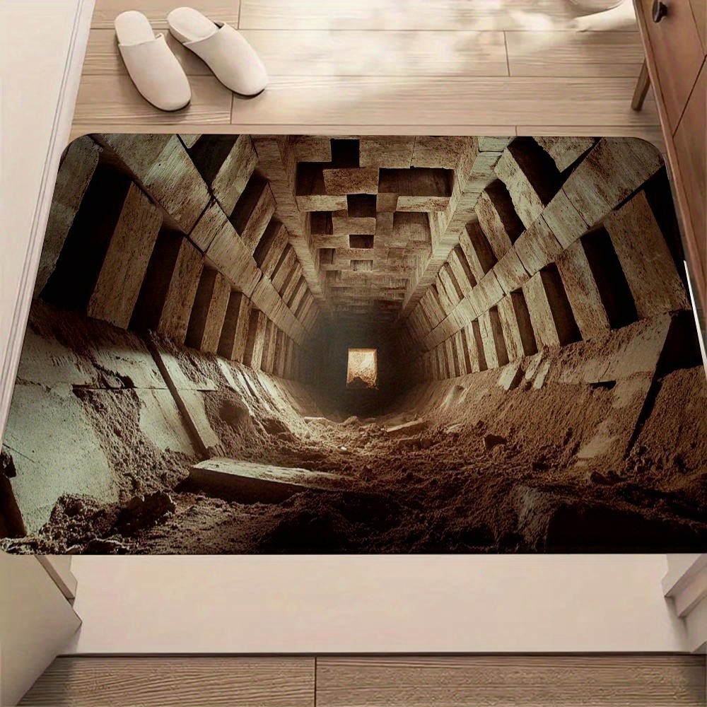 Modern Rug Mat Designed for Doormats, Showcasing The Interior Ancient Tomb Mat♮
