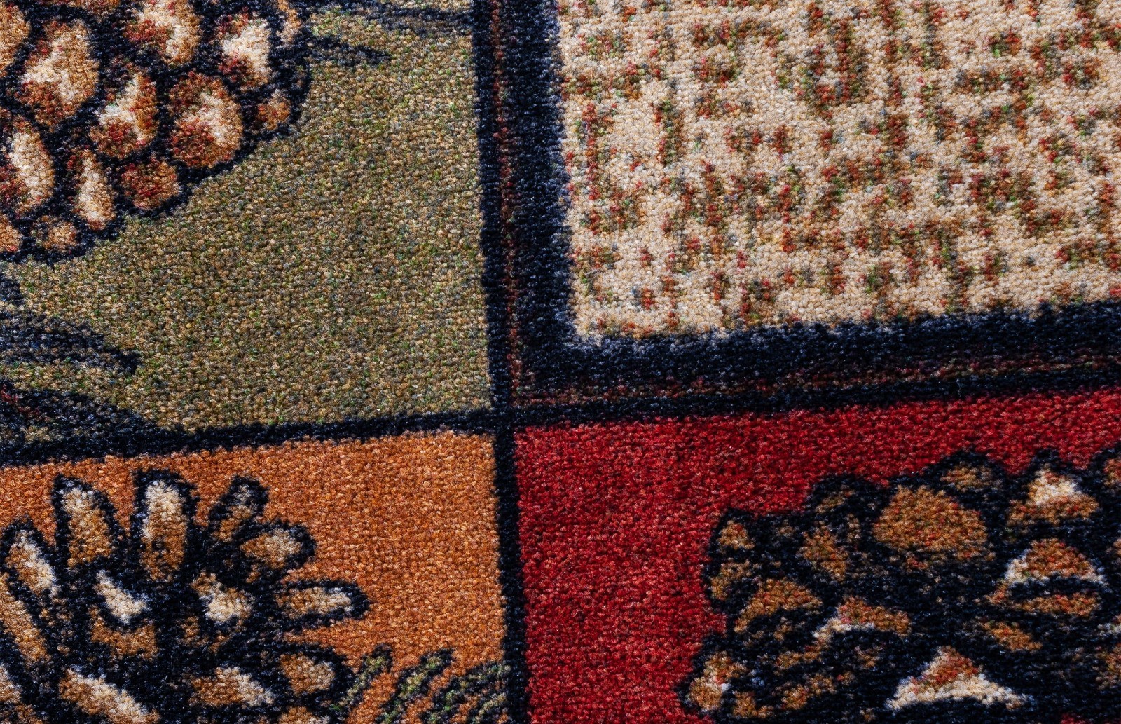 American Dakota Kindred Cones Rustic Country Lodge Pine Bough Accent Rug 4’x5′