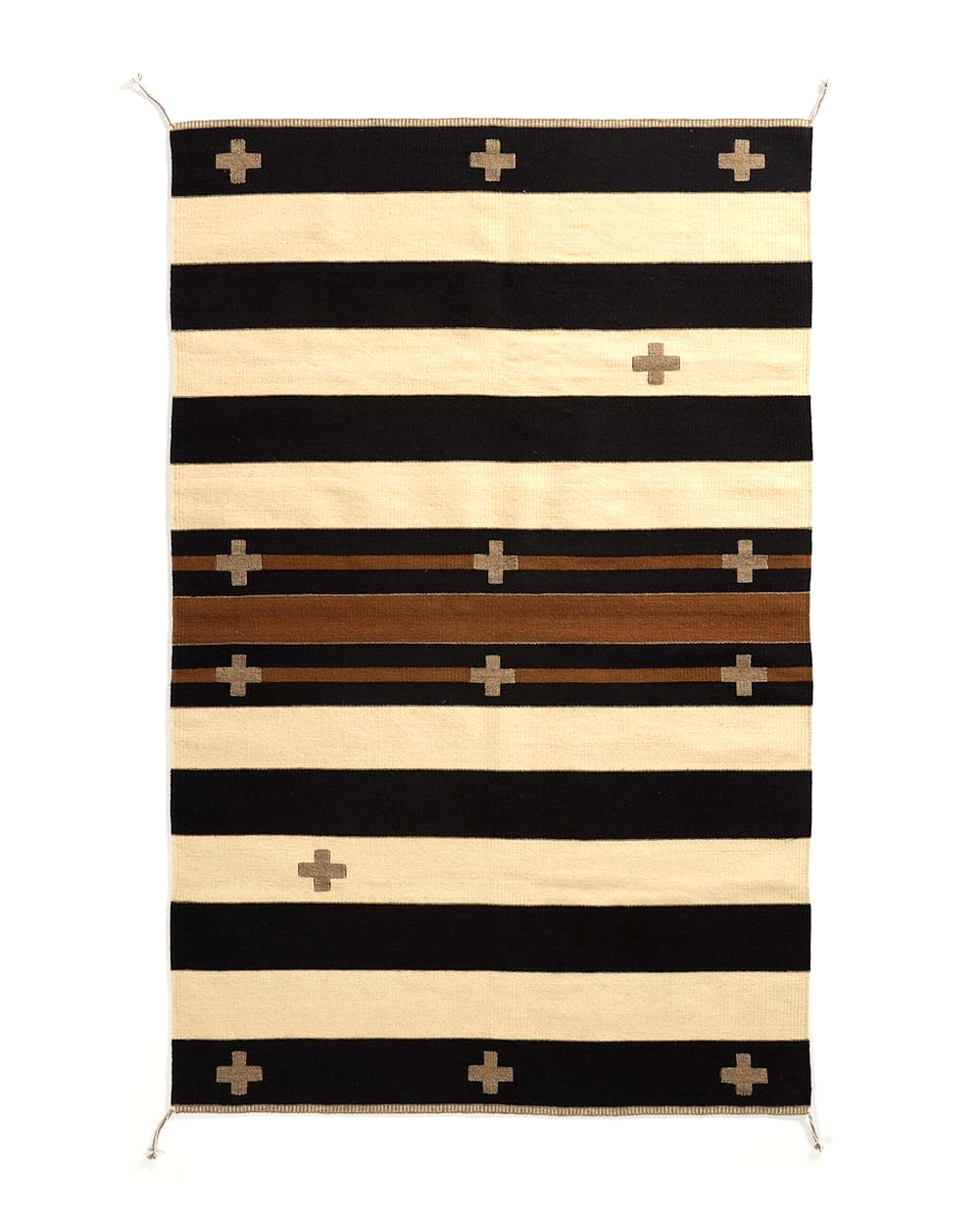 Southwestern Navajo Ganado Rug Handmade Antique Native American Wool Rug Runner
