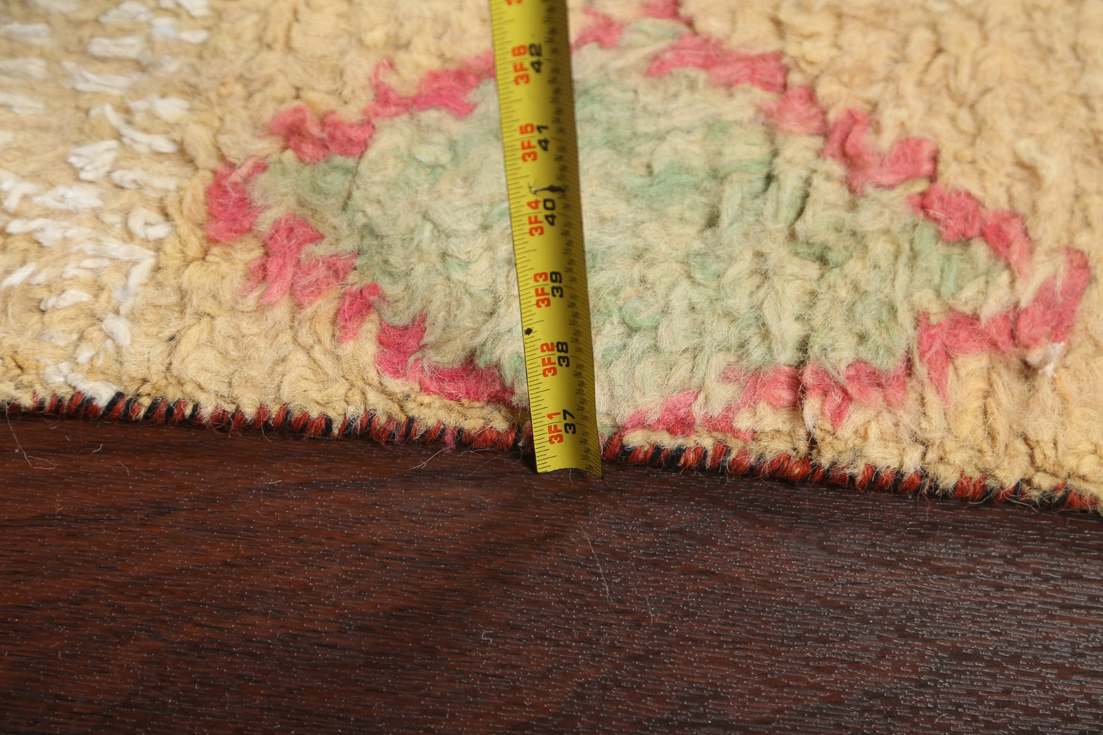 Abstract Moroccan Rug 10×15 Ft Handmade Large Geometric Wool Carpet Living Room