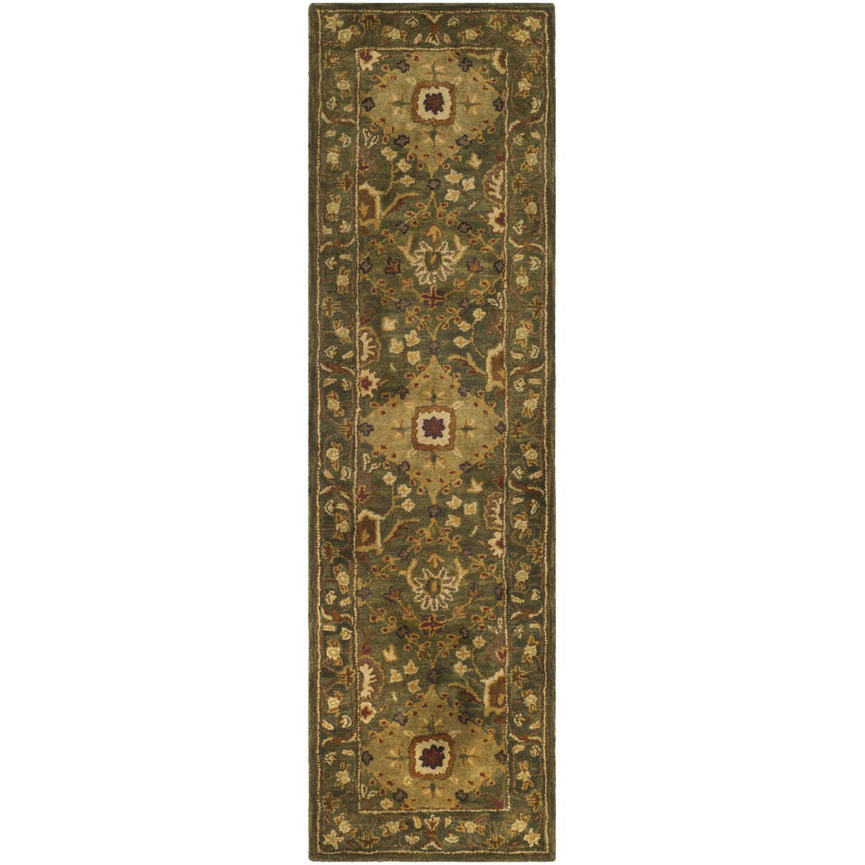 SAFAVIEH Antiquity Collection AT57C Handmade Olive Rug