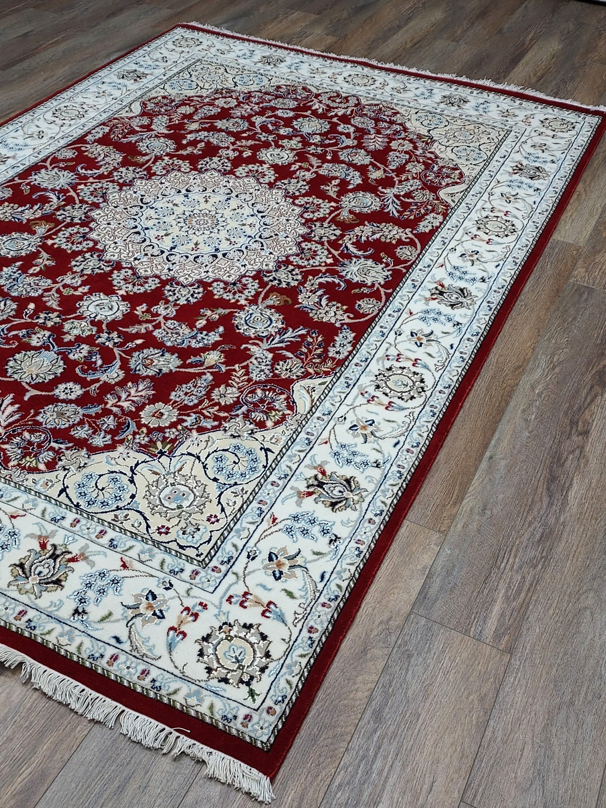 Turkish Silk And Wool HandMade Bohemian Royal Classic Design Rug 6×9 Ft