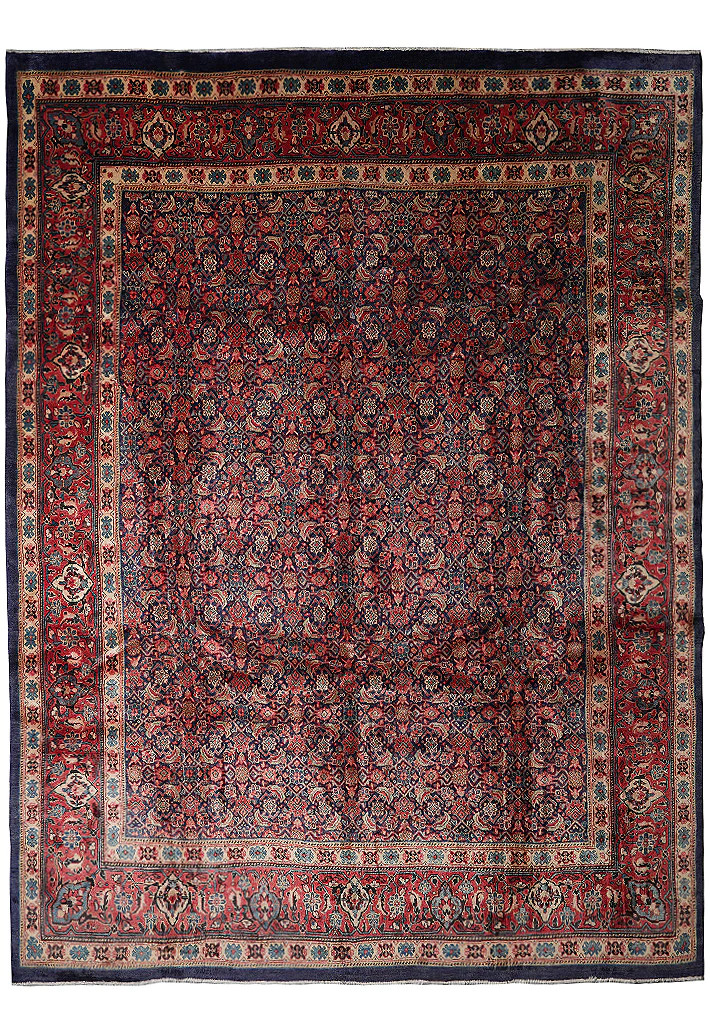 10 x 13 Old Perrsian Herrati Mahaal Rug #F-4116