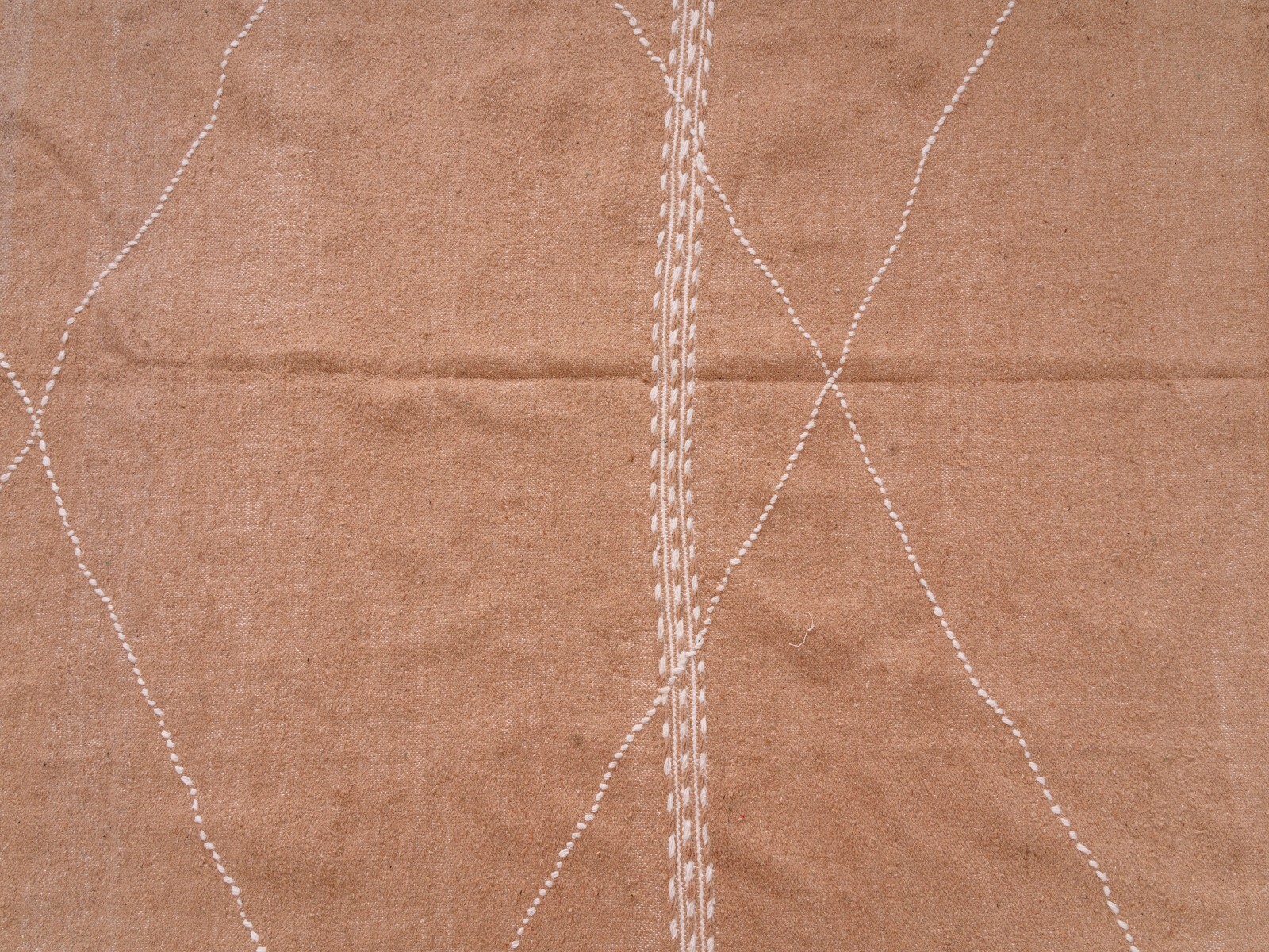 7×10 Moroccan Handmade Beige Area Rug Kilim Living Room Cotton Berber rug carpet