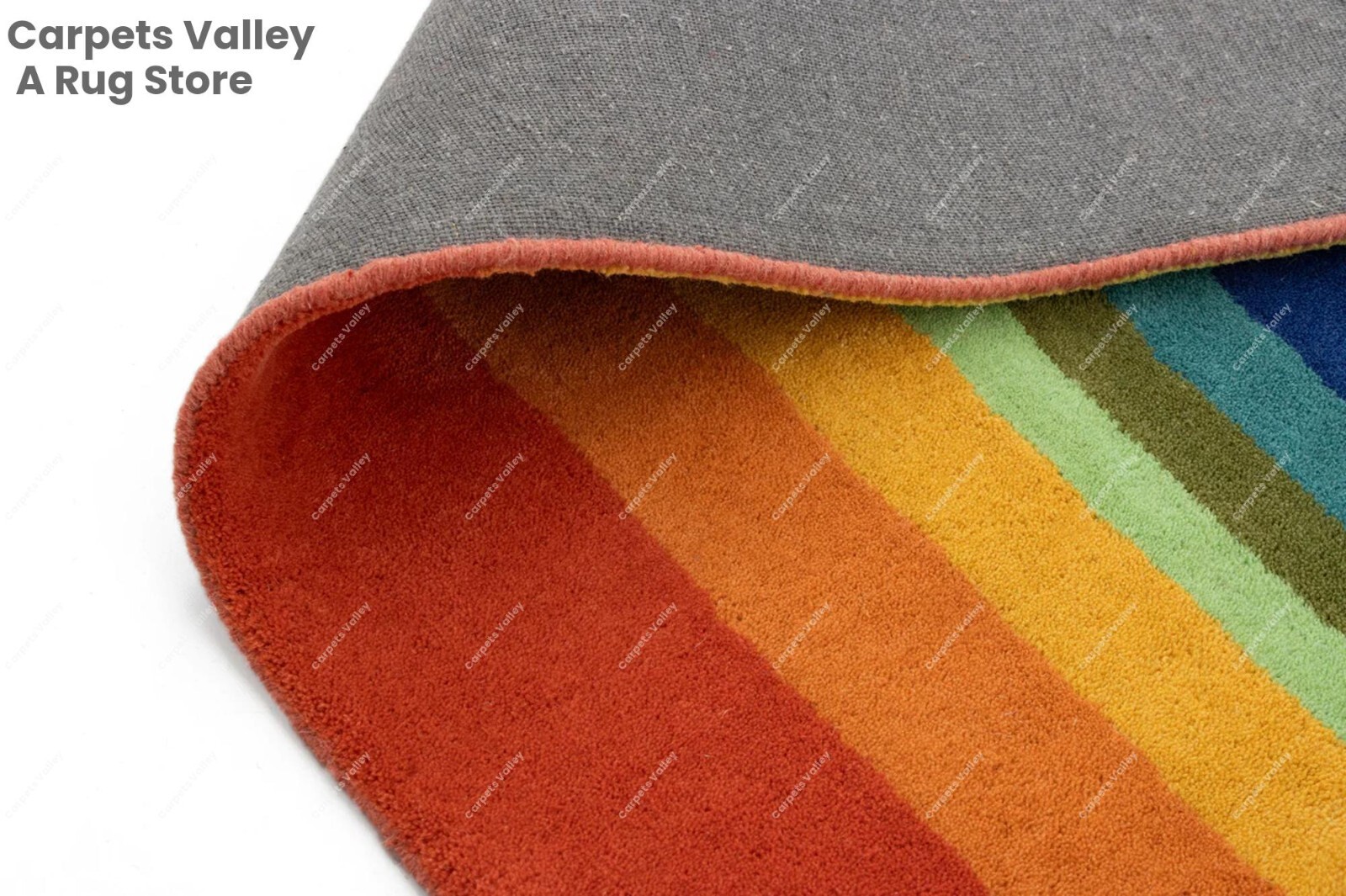Melting Color Fall Hand-Tufted Wool Handmade Area Rug Carpet for Home, Living
