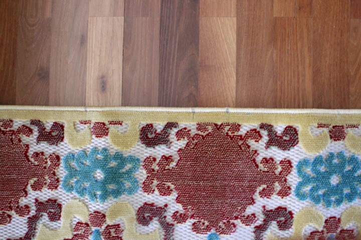 KALEEN INDOOR/OUTDOOR AREA RUG LOT Turkish Made MEDALLION Aqua, Red, Yellow