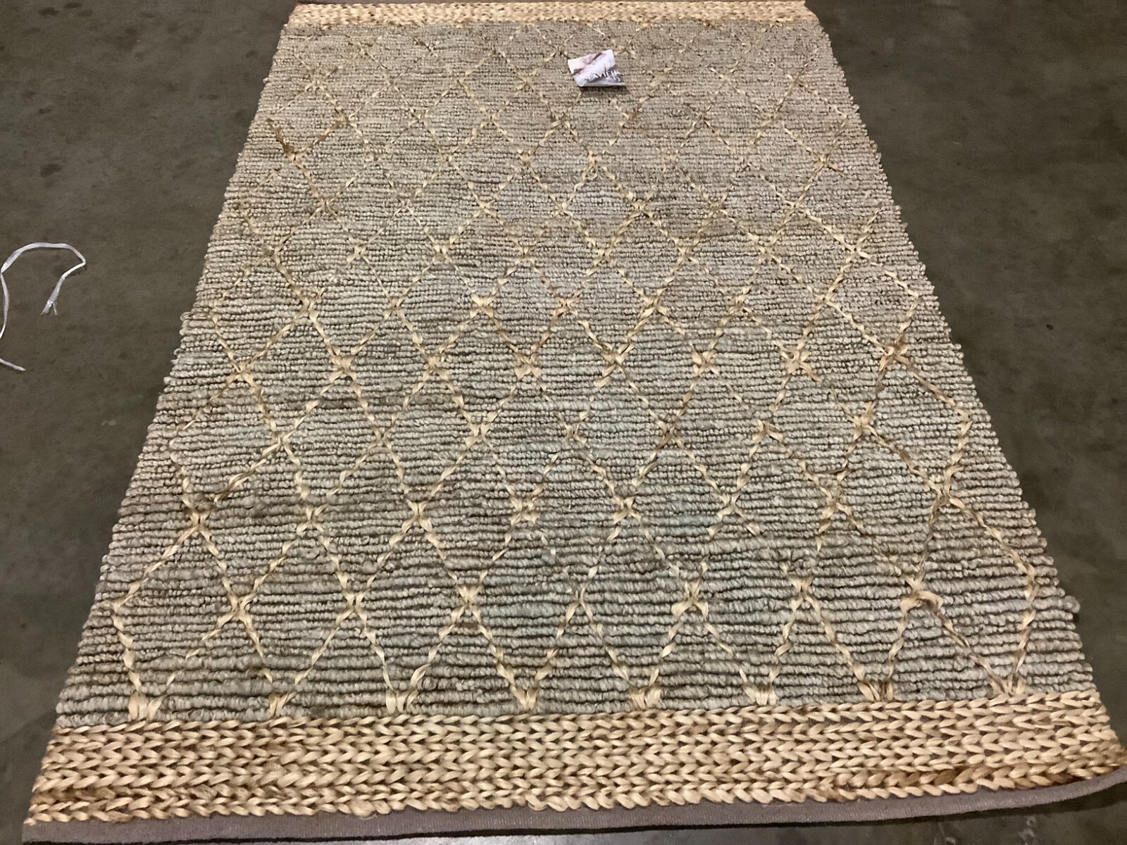 SILVER 5′-0″ x 8′-0″ Broken Thread Rug, Reduced Price 1172668697 NF951G-5