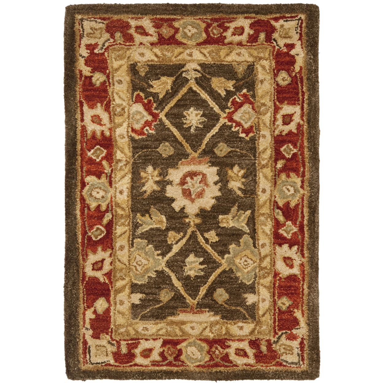 SAFAVIEH Anatolia AN554A Handmade Olive / Rust Rug