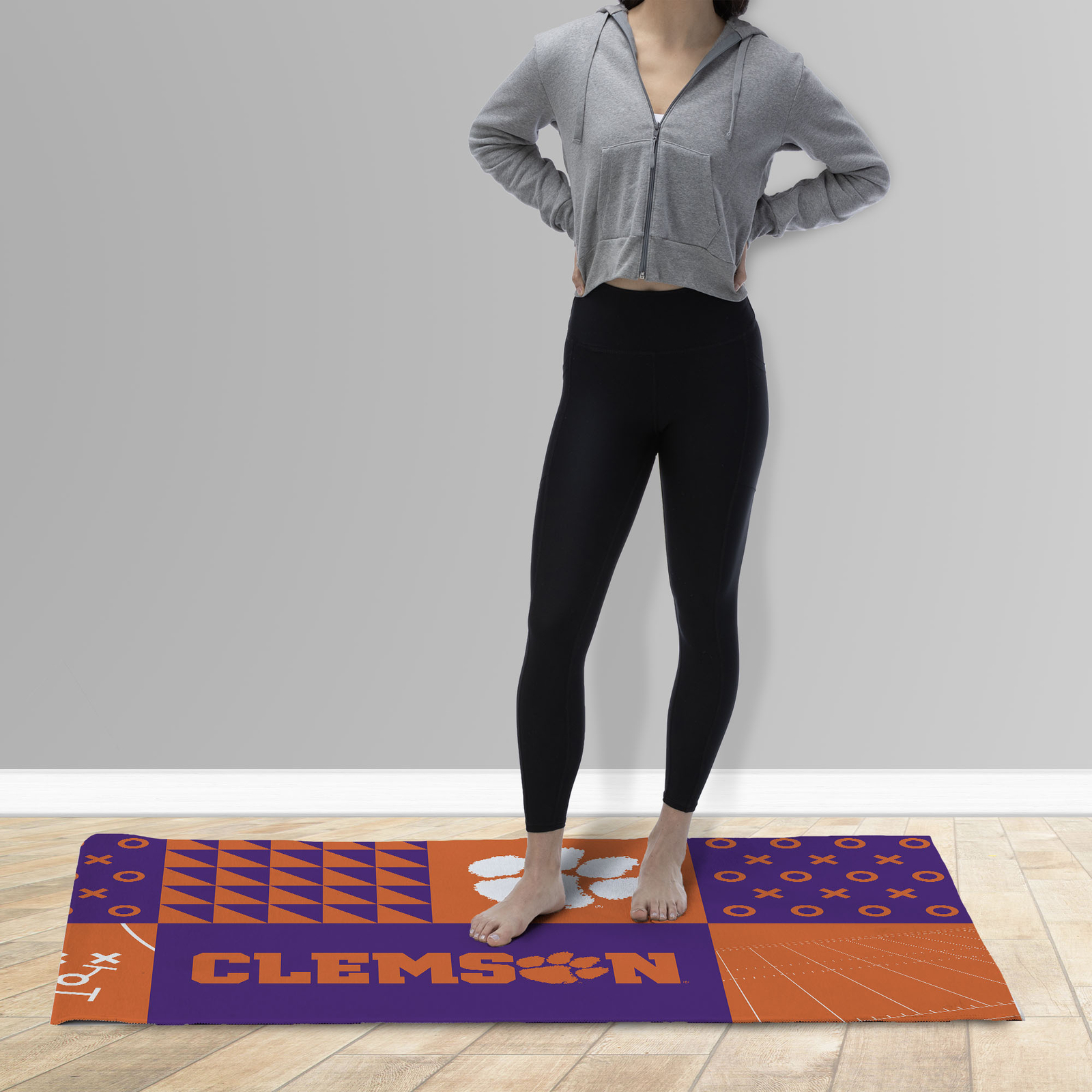 Northwest NCAA Clemson Tigers Colorblock Washable Area Living Rug, 36″ x 60″