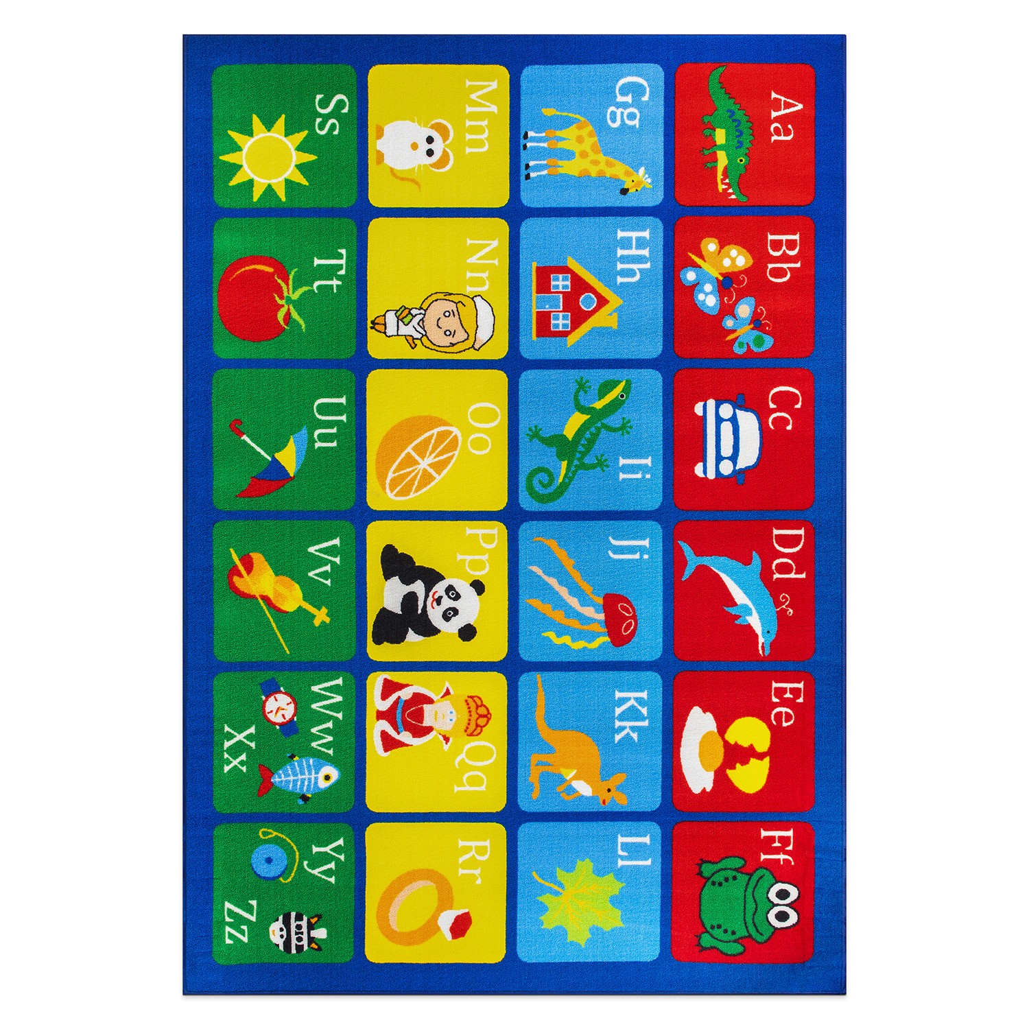 Rugs for Kids Room Kids Alphabet Educational Learning Non Slip Kids Area Rug 5×7