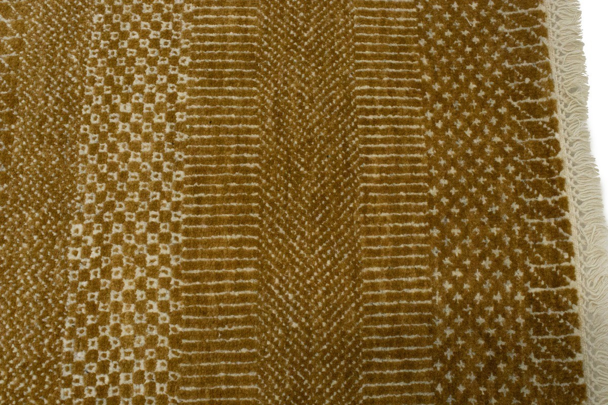 4X6 Khaki Caramel Grass Design Rug Plush Modern Oriental Contemporary Carpet