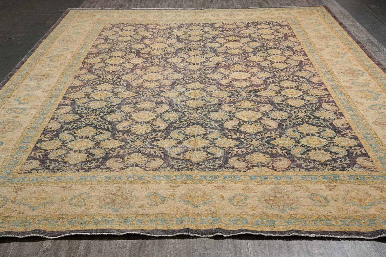 12′ x 15′ Grey Super Chobi Peshawar Rug 28546